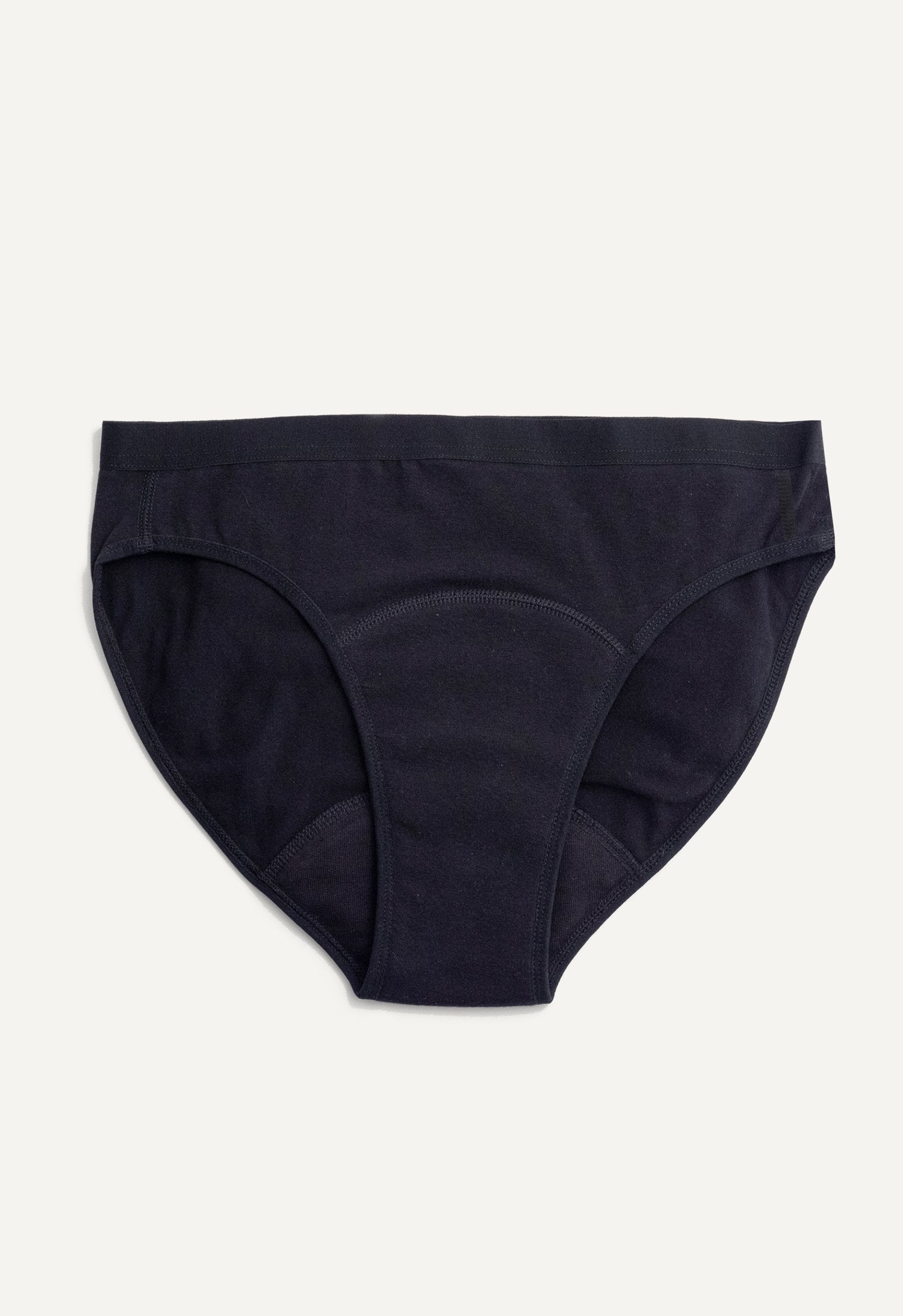 Menstruationstruse - Bikini - Medium flow - Sort