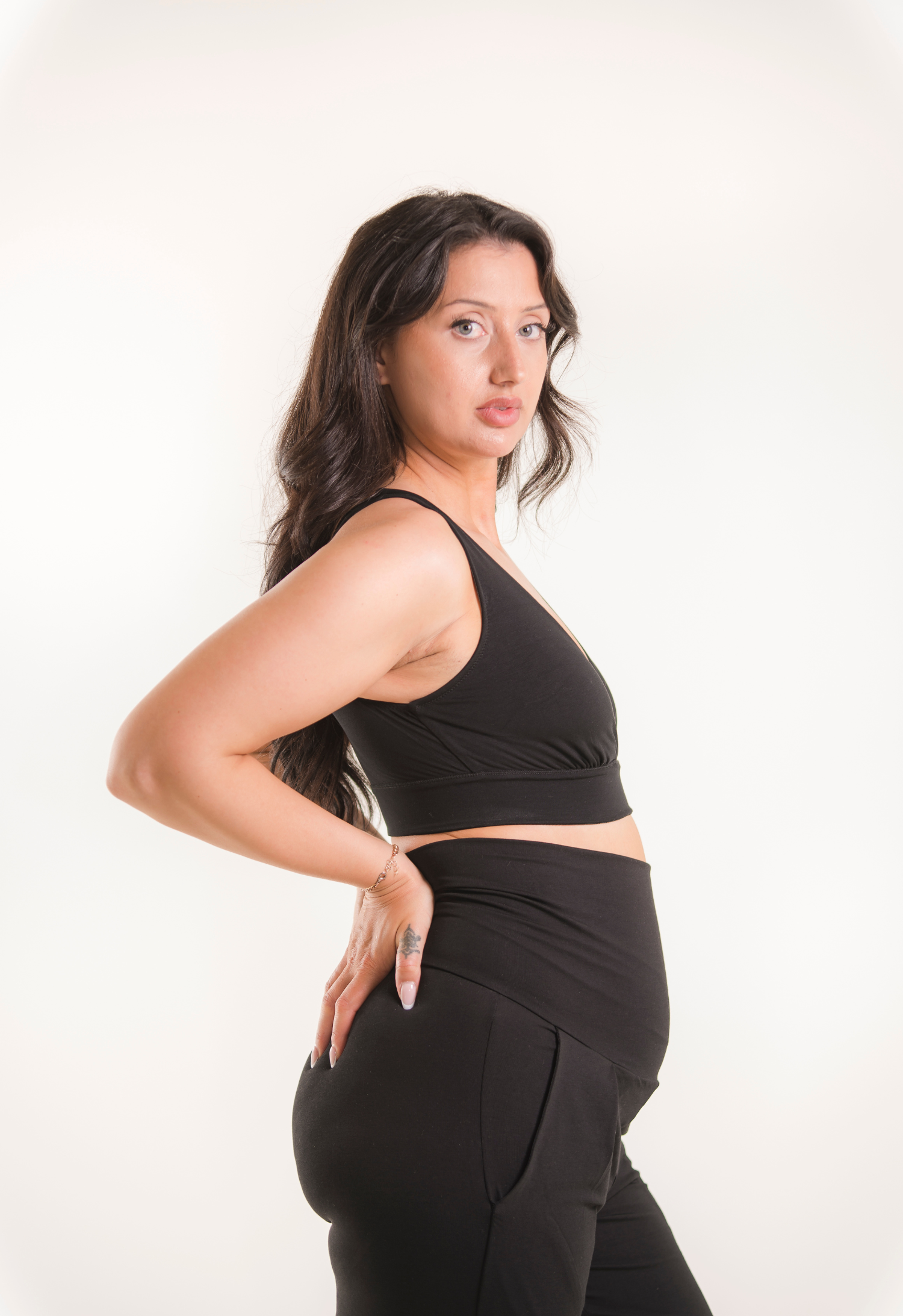 Blød amme-bh 75D - 110F - Sort