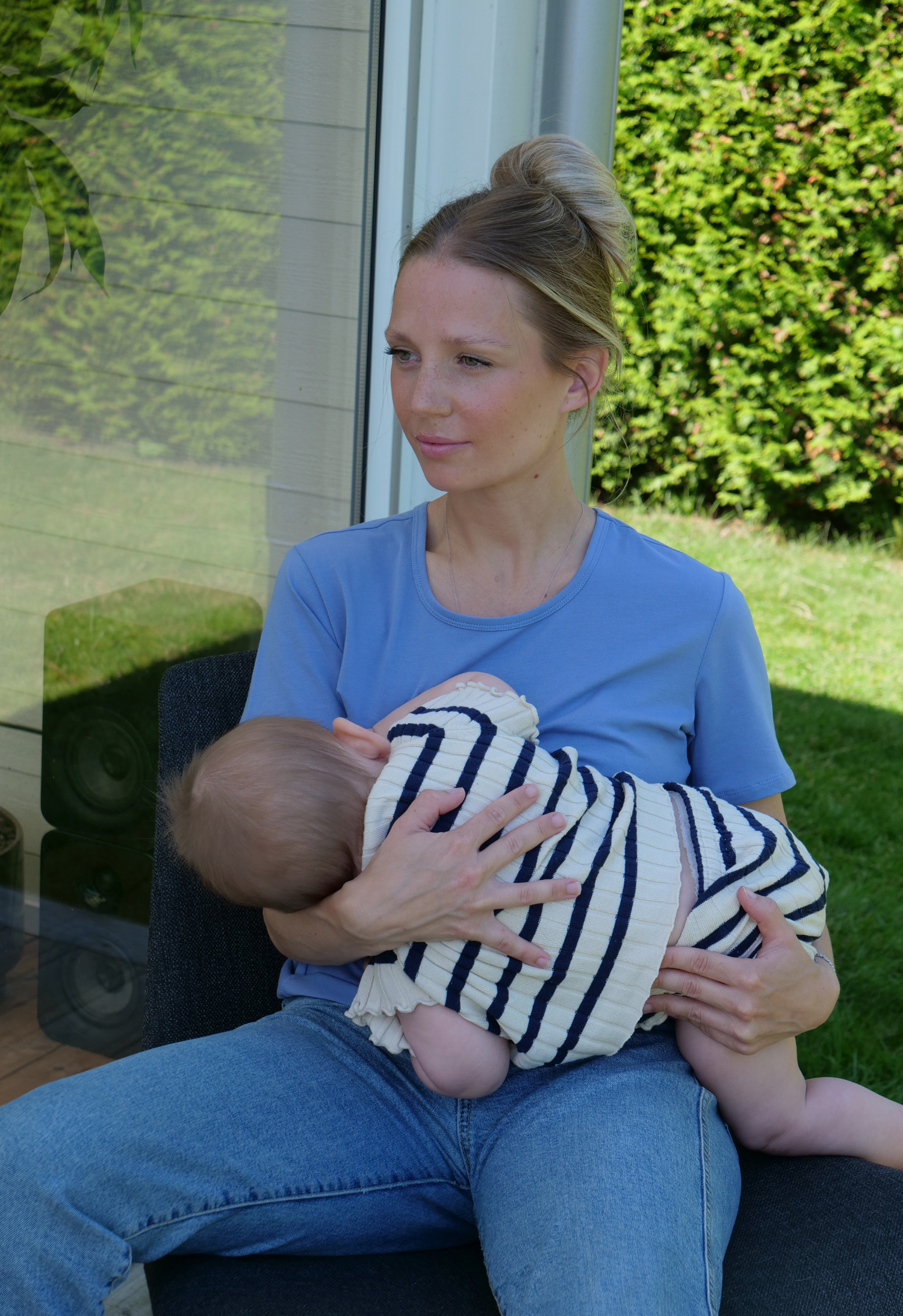 Ammetop med korte ærmer Essentiel - Lyseblå