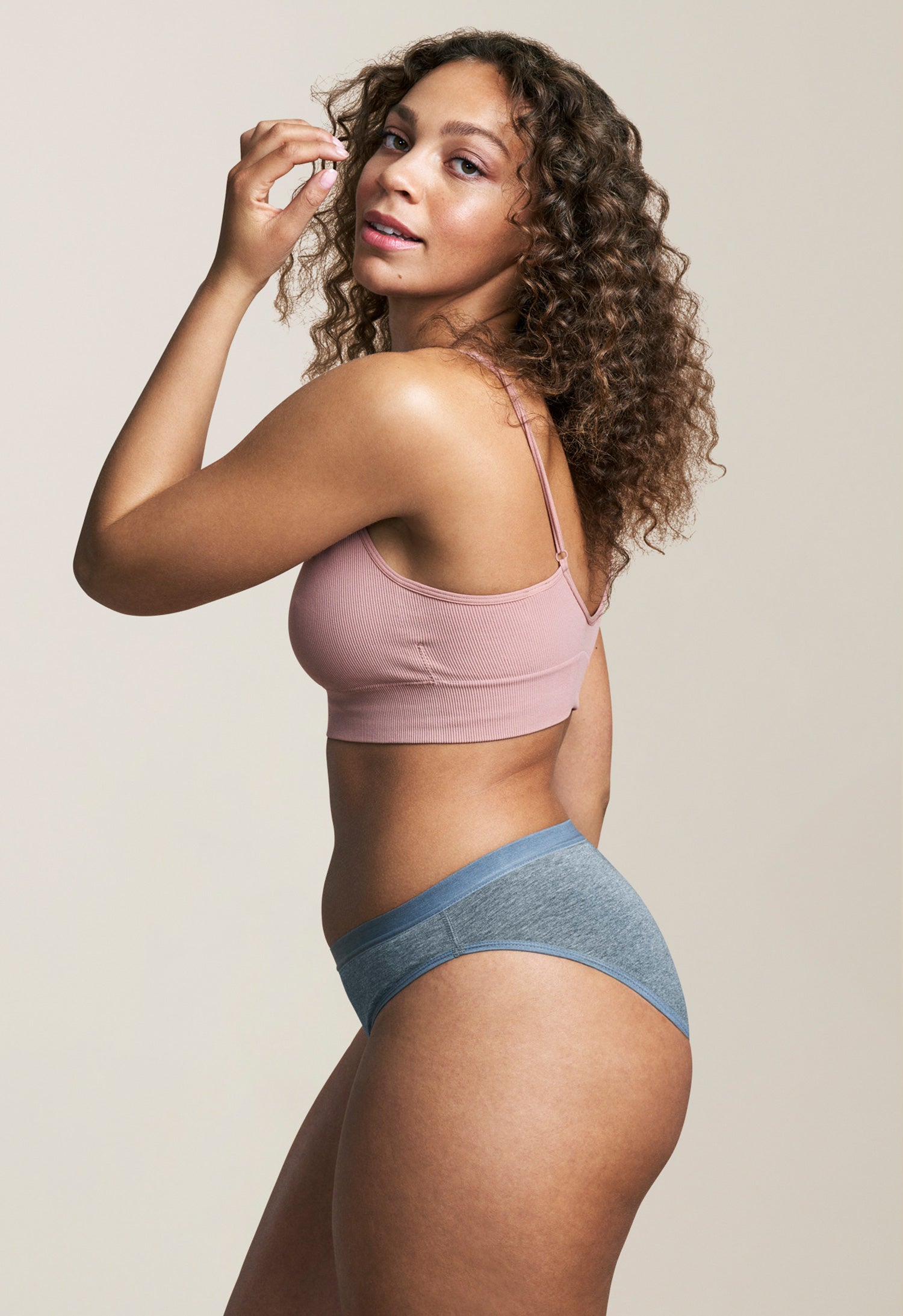 Menstruationstrusse - Bikini - Kraftig blødning - Grå