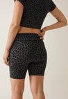 OONO Cykelshorts - Leo-print - Grå/Sort