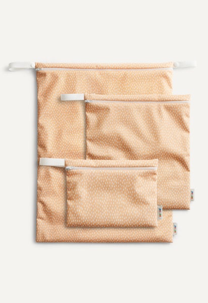 Opbevaringspose - Gult print