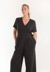 Jumpsuit til gravide med ammefunktion - Sort