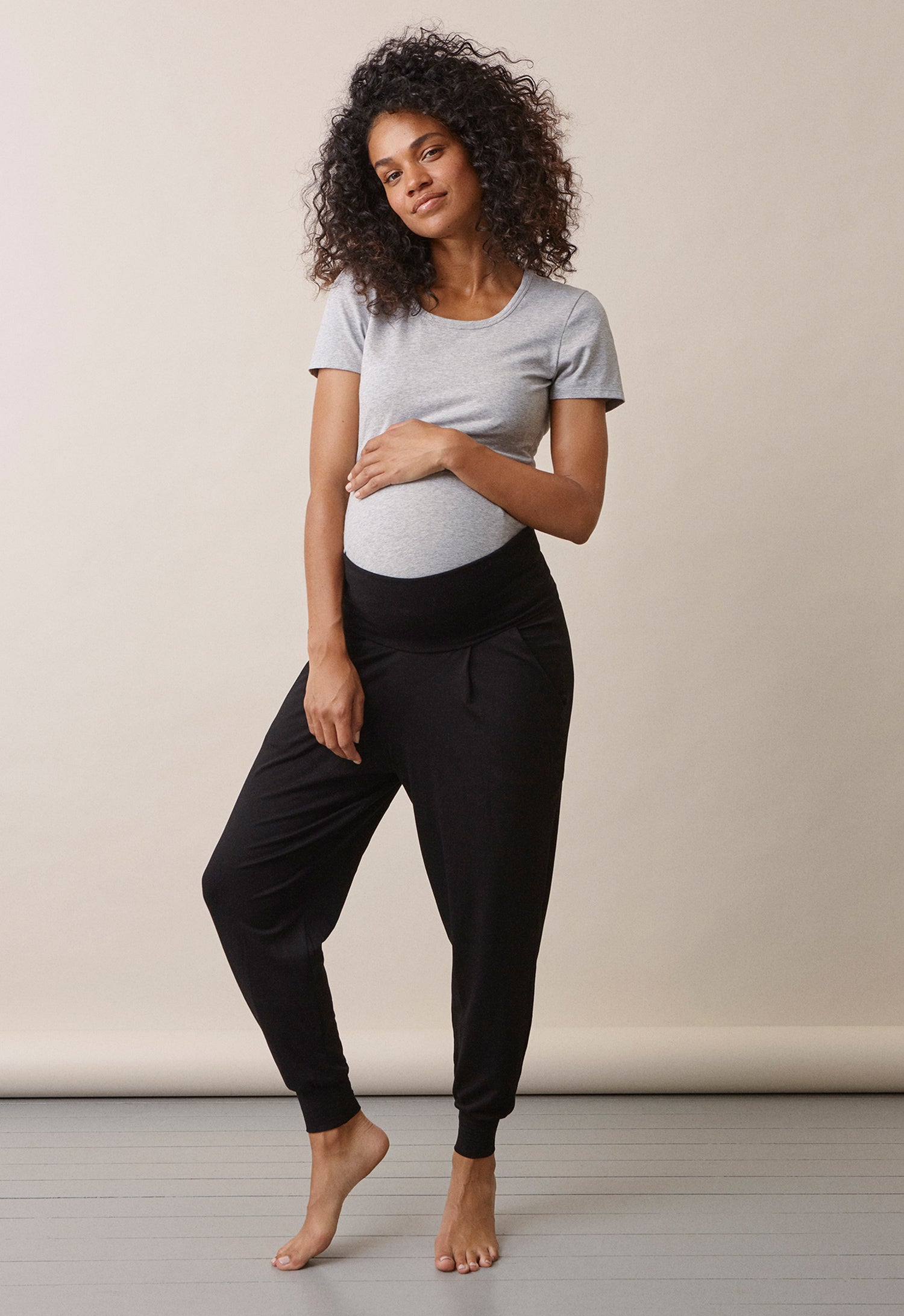 Joggingbukser til gravide - Sort