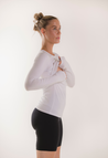 Ammetop med lange ærmer Essential - Hvid