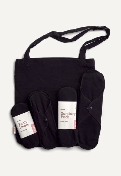 Startpakke med stofbind - Sort