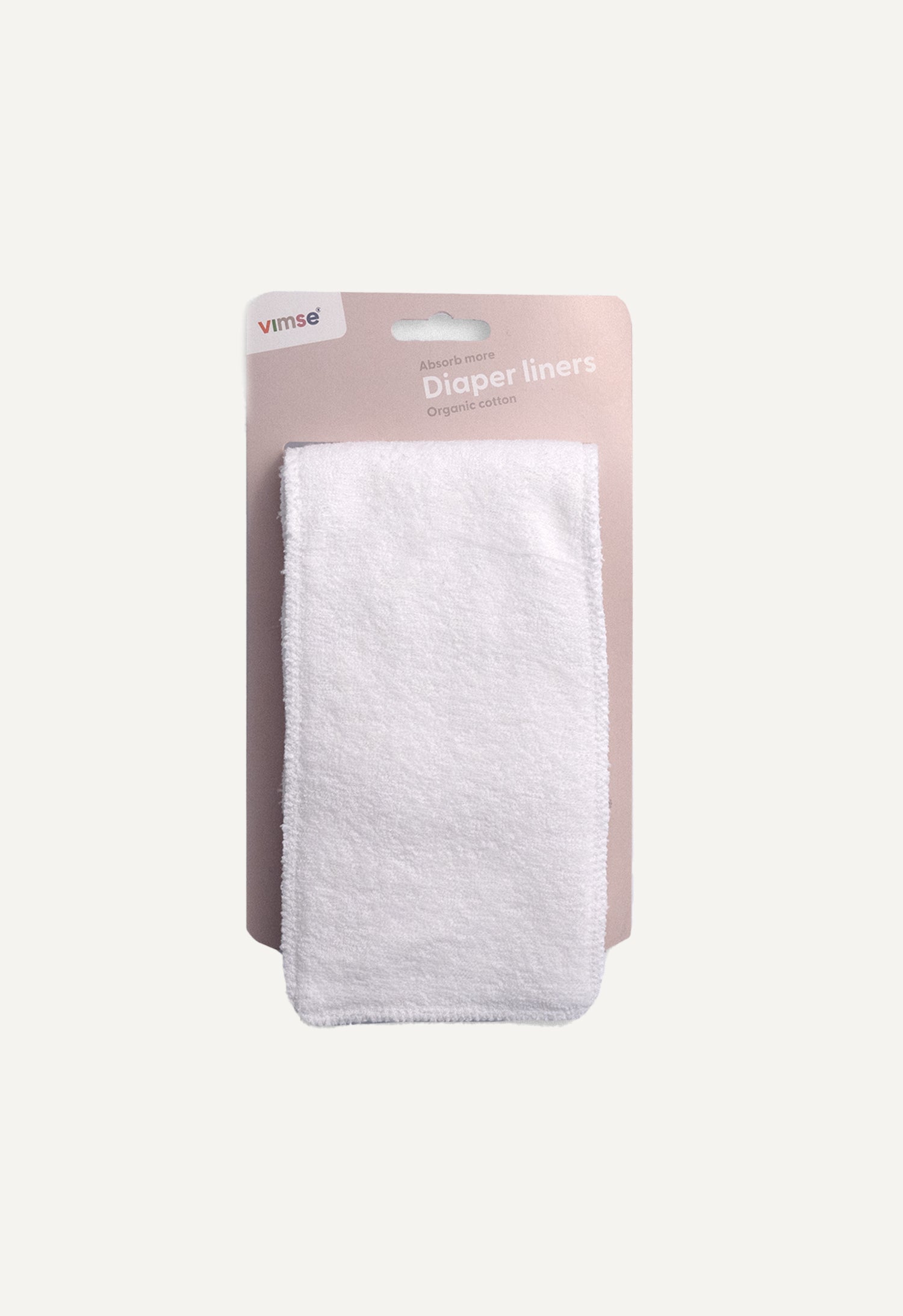 Indlæg til stofble - frotté - Hvid