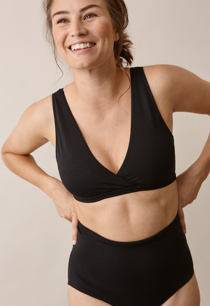 Blød amme-bh - Sort