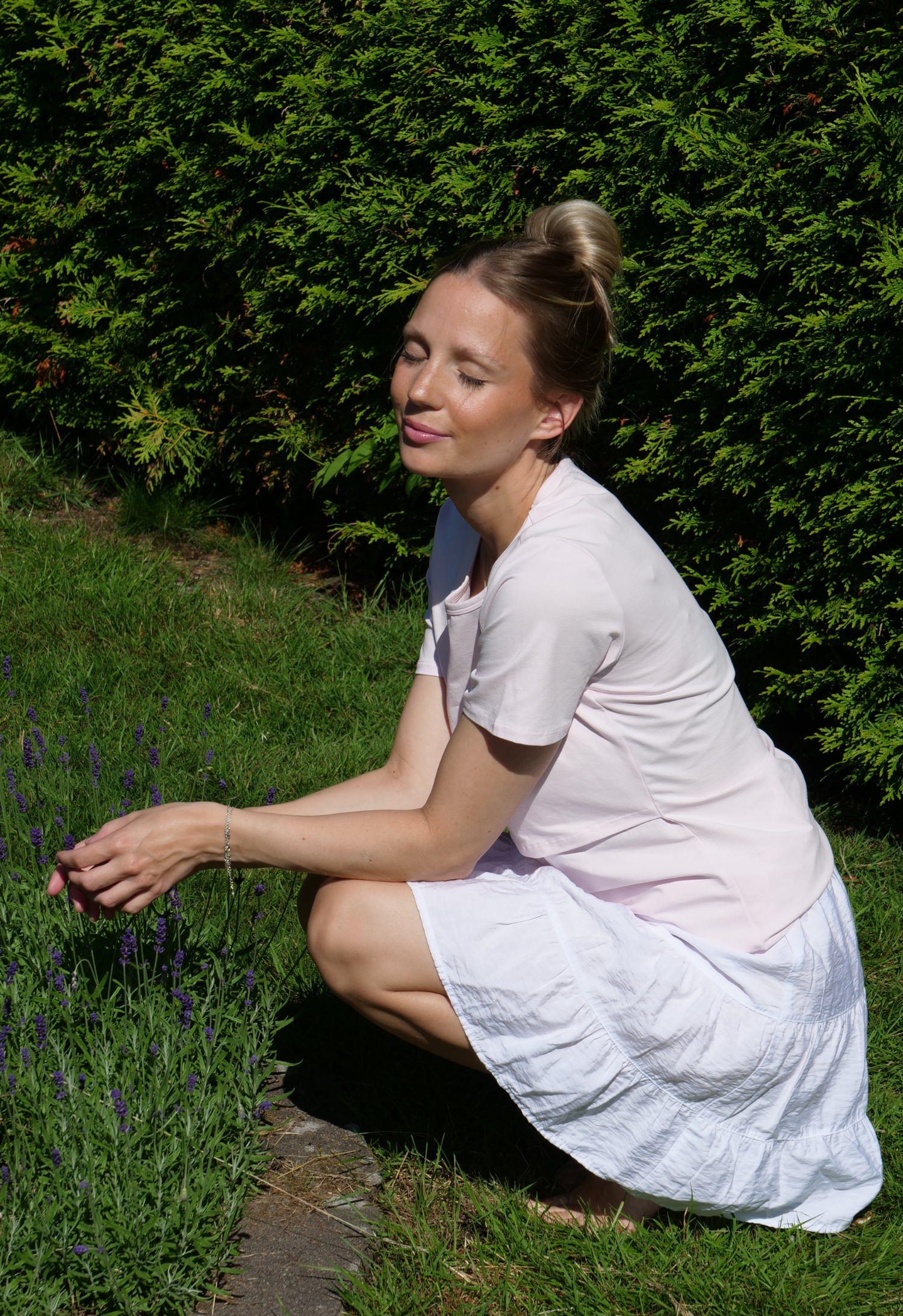 Ammetop med kort ærme Essential - Pastelrosa