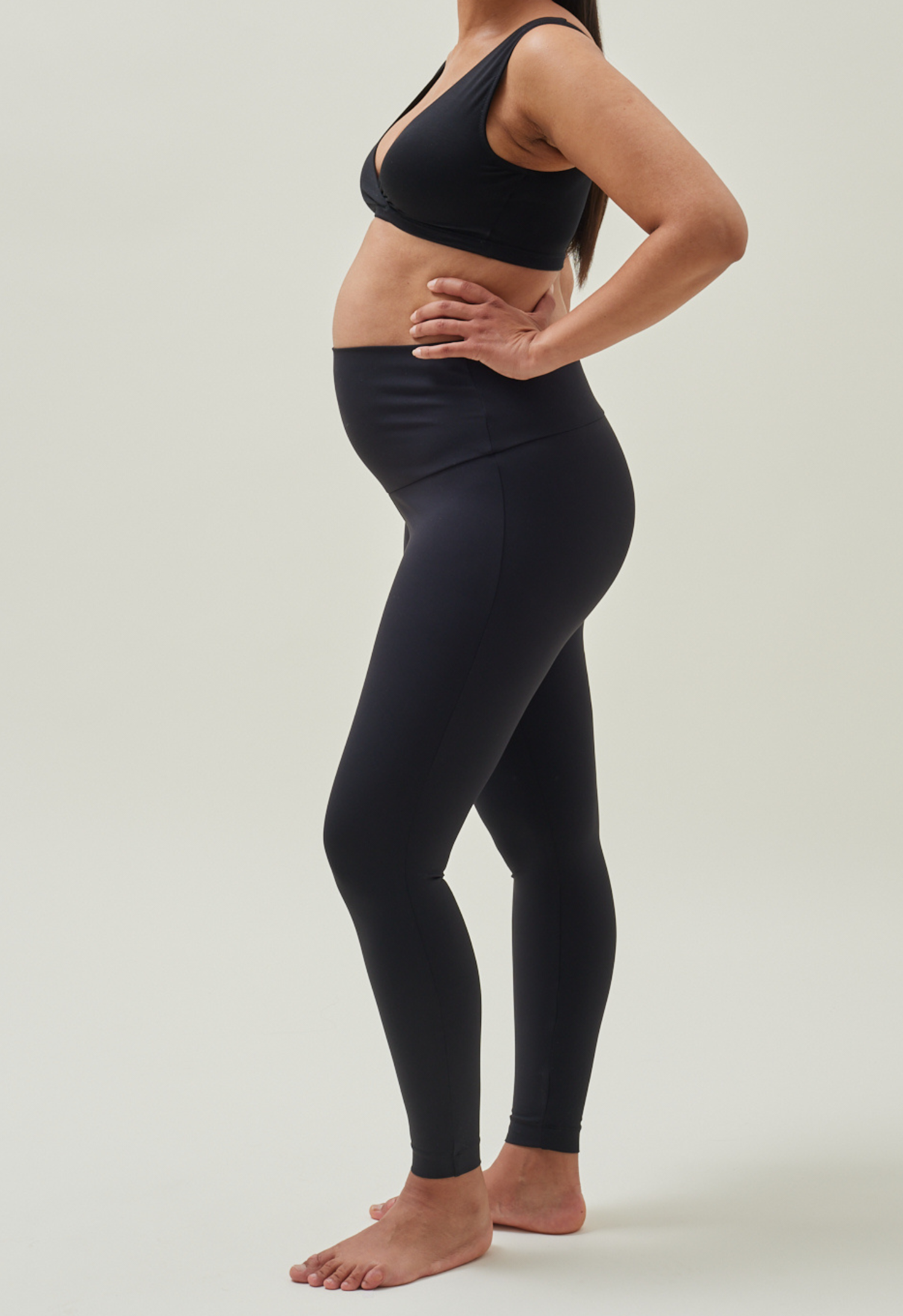 Graviditetstights yoga - Sort