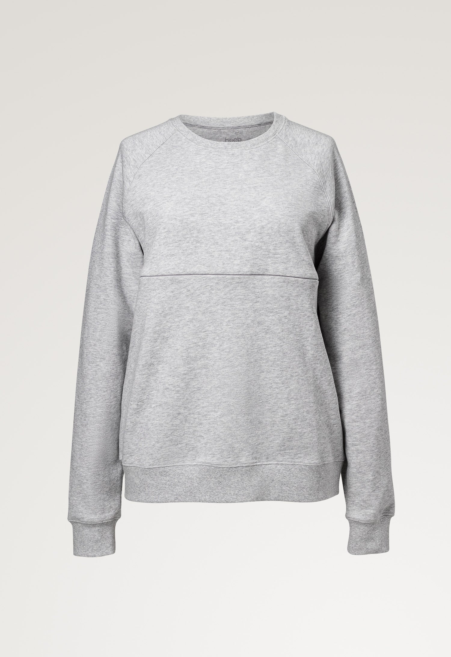 Sweatshirt med ammefunktion - grå melange