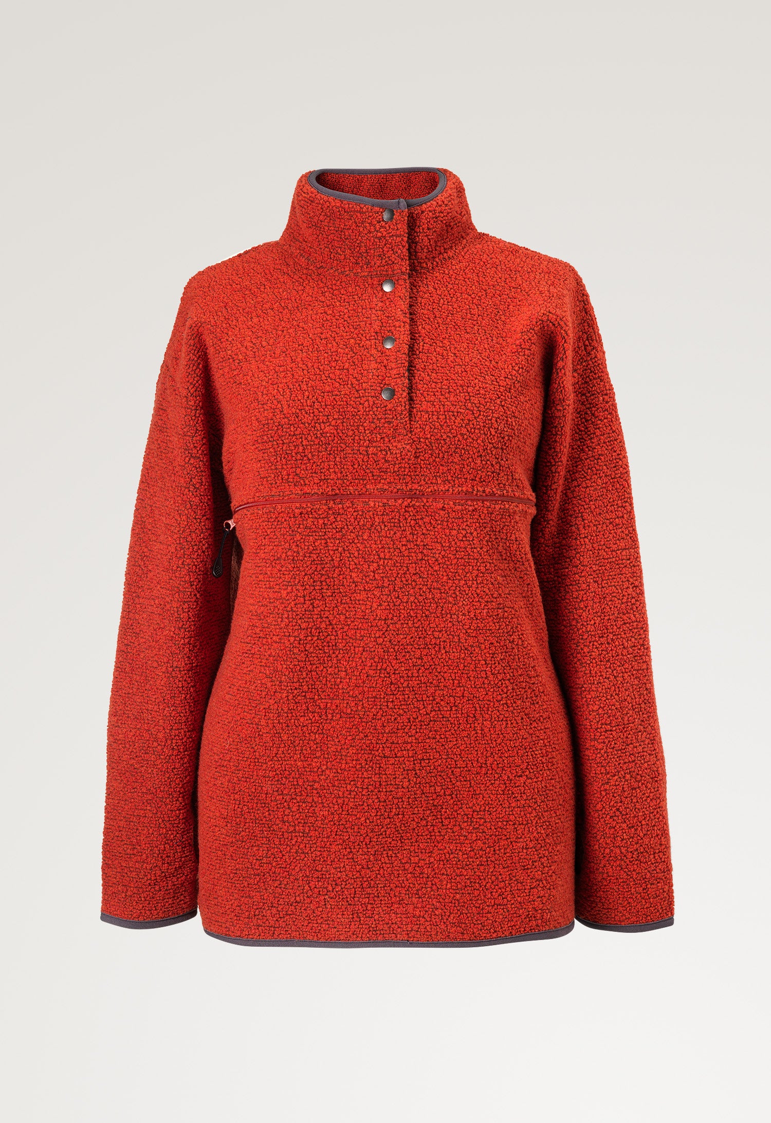 Fleecetrøje i uld 90s - Orange
