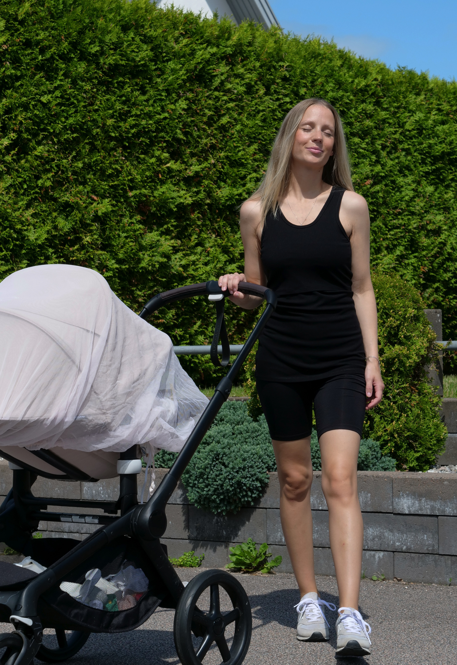 Ribbet ammetop - sort