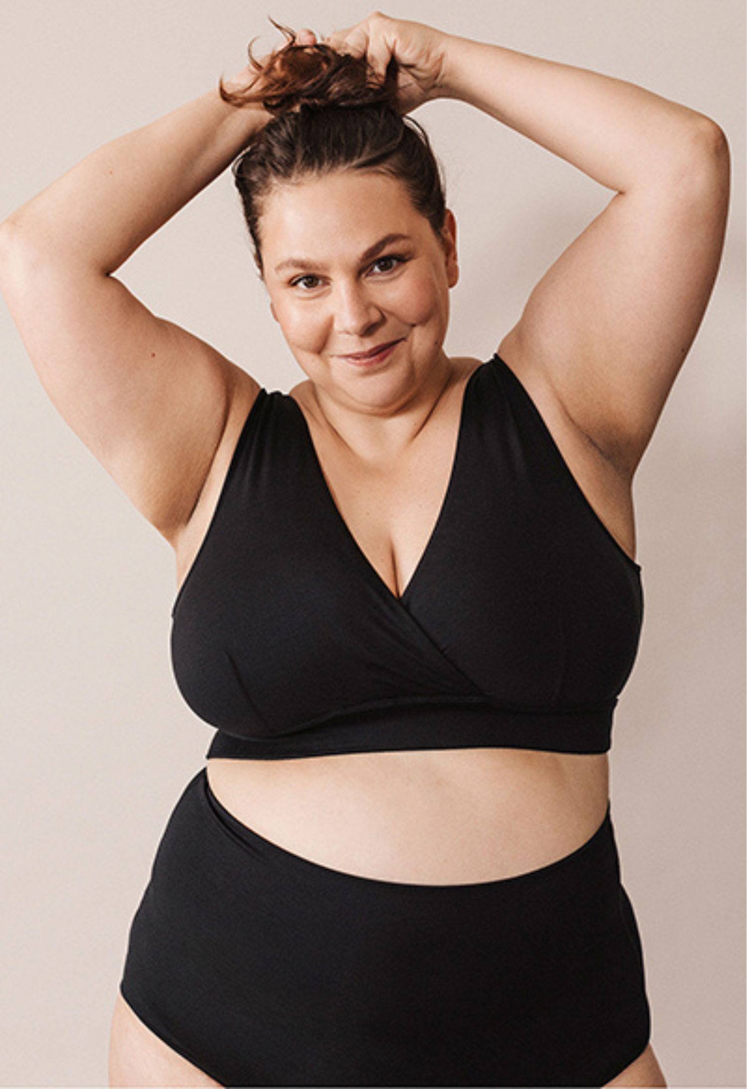 Blød amme-bh 75D - 110F - Sort