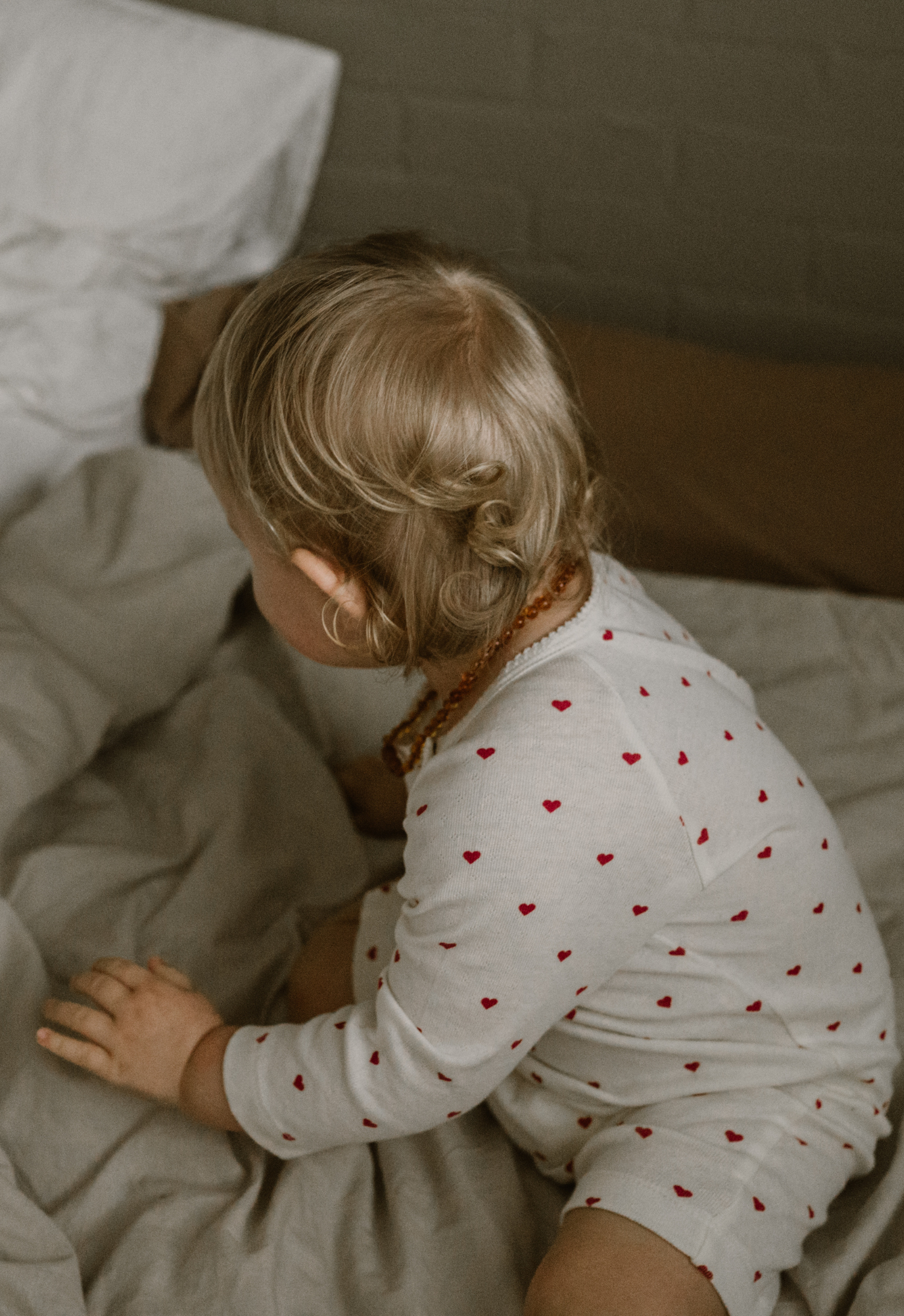 Pyjamas til baby - Hjerter