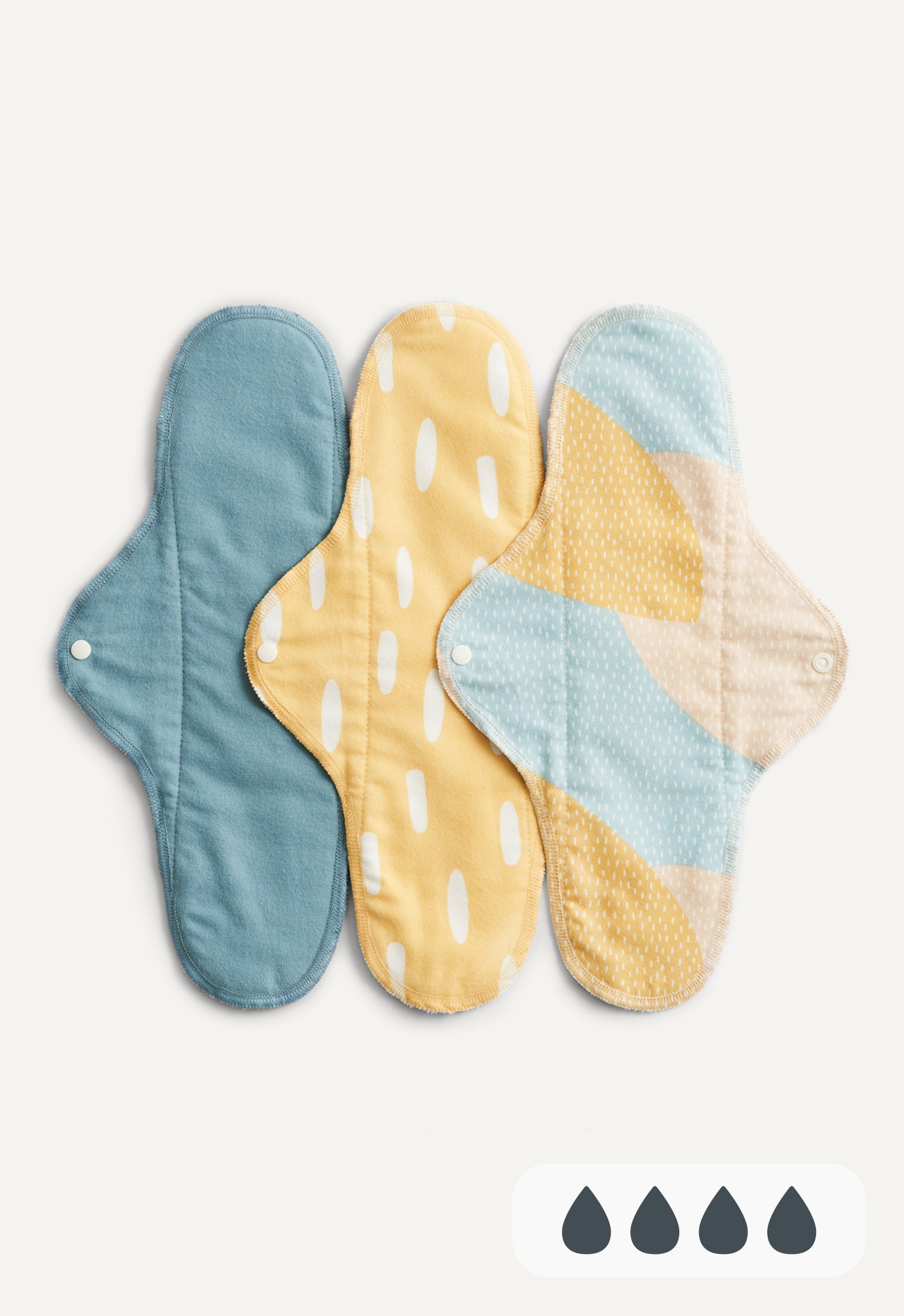 Stofbind - Nat - Blåt mønster