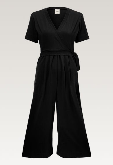 Jumpsuit til gravide med ammefunktion - Sort